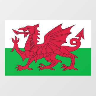 Floor Decal with flag of Wales, United Kingdom