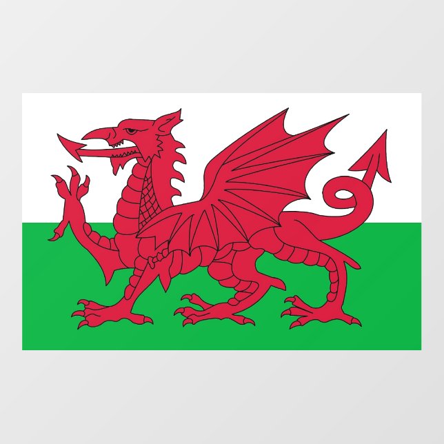 Floor Decal with flag of Wales, United Kingdom (Front)