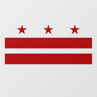 Floor Decal with flag of Washington DC, U.S.