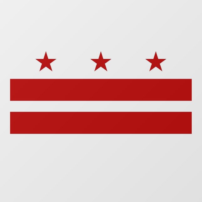 Floor Decal with flag of Washington DC, U.S. (Front)