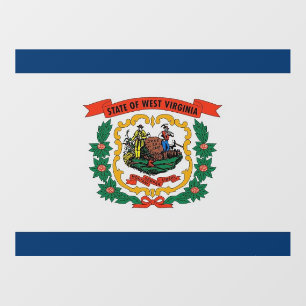 Floor Decal with flag of West Virginia, U.S.