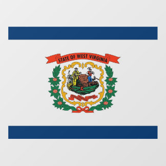 Floor Decal with flag of West Virginia, U.S.
