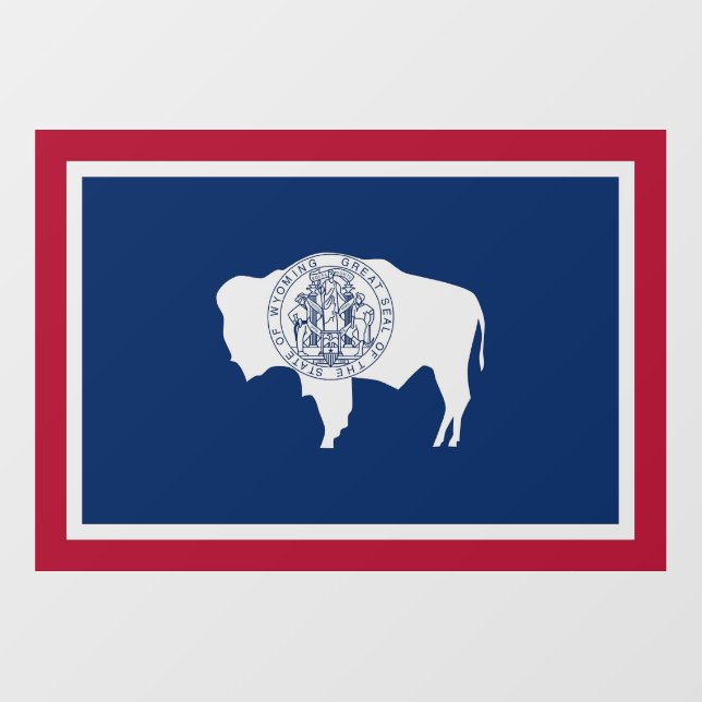 Floor Decal with flag of Wyoming, U.S. (Front)