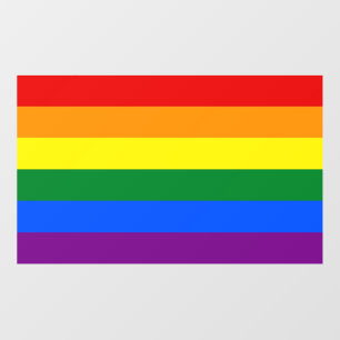 Floor Decal with LGBT flag
