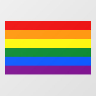 Floor Decal with LGBT flag