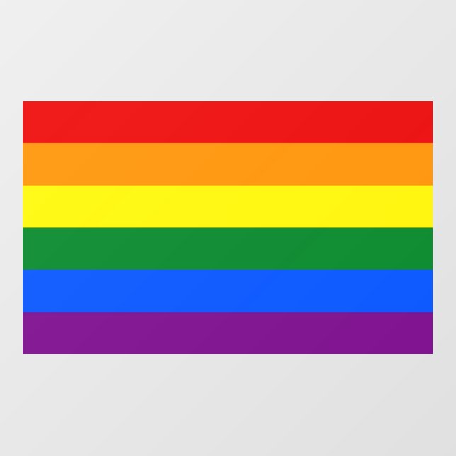 Floor Decal with LGBT flag (Front)