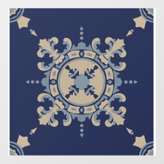 Floor Decal with Mexican Tile Design