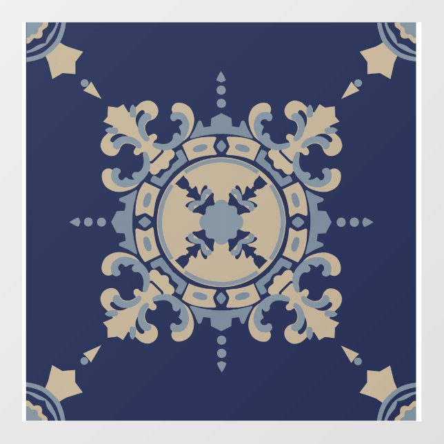 Floor Decal with Mexican Tile Design (Front)