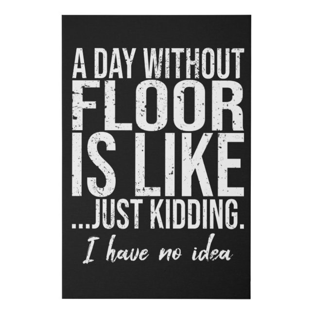 Floor (Gymnastics) funny gift idea Faux Canvas Print (Front)