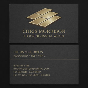 Floor Installation Professional Business Card