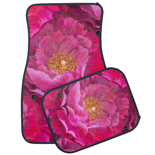Floor Mats Pink Cactus Rose (Set)