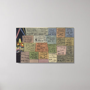 Floor of Fame, Grauman's Chinese Theatre Canvas Print