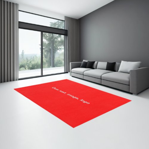 Floor Rug uni Red 8 x 10