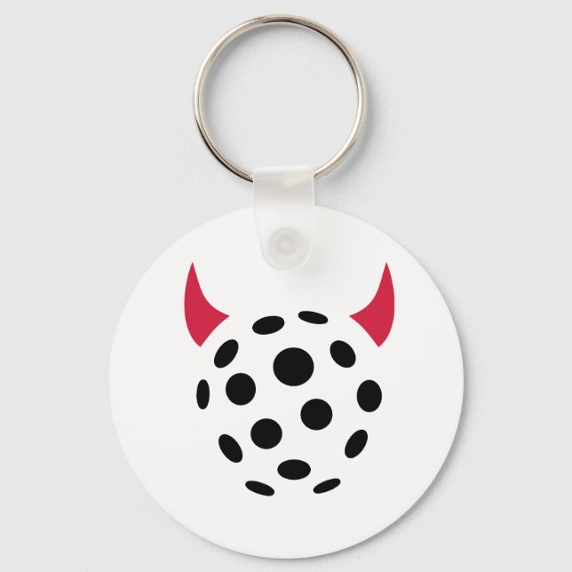 Floorball devil keychain (Front)