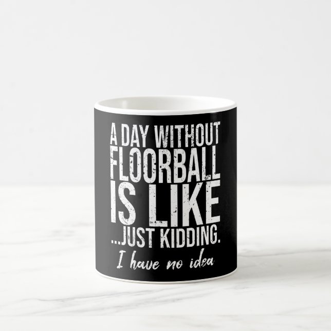 Floorball funny sports gift idea coffee mug (Center)