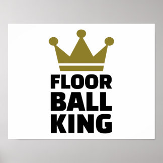 Floorball king champion poster