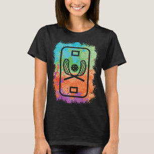 Floorball Player Paint Splatter Girls Unihockey T-Shirt