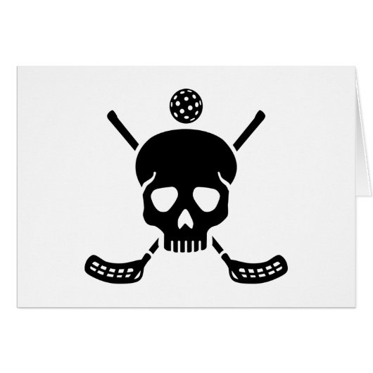 Floorball skull cards (Front Horizontal)