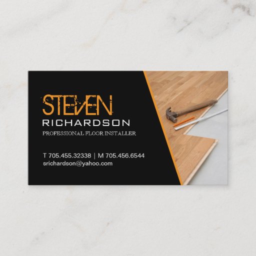 Customizable FLOORING BUSINESS CARD