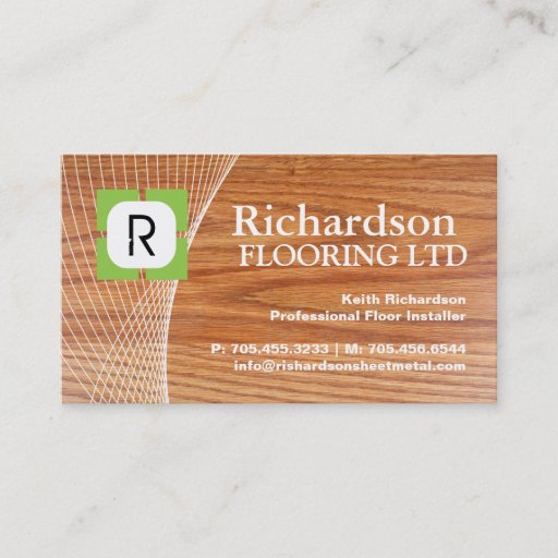 Customizable FLOORING  BUSINESS CARD