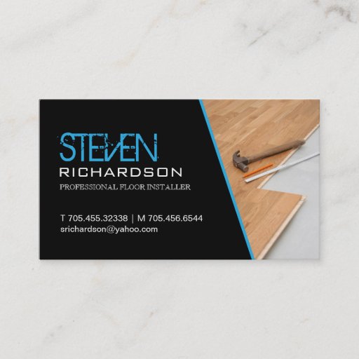 Customizable FLOORING BUSINESS CARD