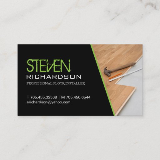 Customizable FLOORING BUSINESS CARD