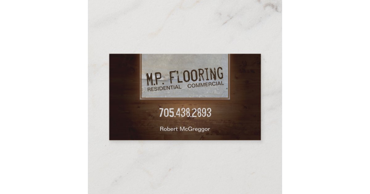 Flooring Business Card - Wood & Tile Textures | Zazzle