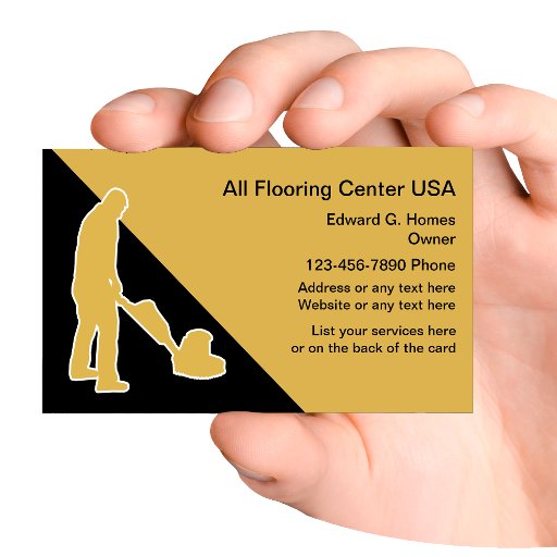 Customizable Flooring Business Cards