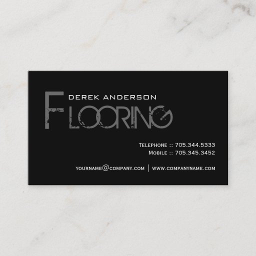 Customizable Flooring Business Cards