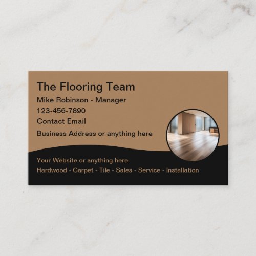 Flooring  Cleaning Sales Service  Business Card