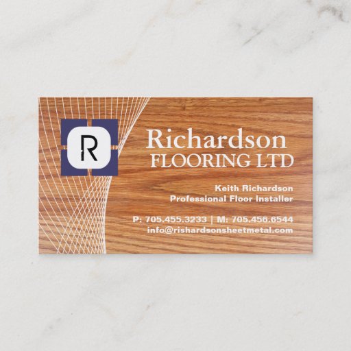 Customizable FLOORING COMPANY BUSINESS CARD