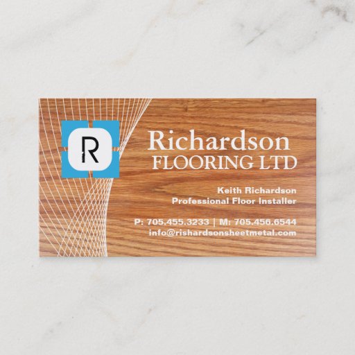 Customizable FLOORING COMPANY BUSINESS CARD