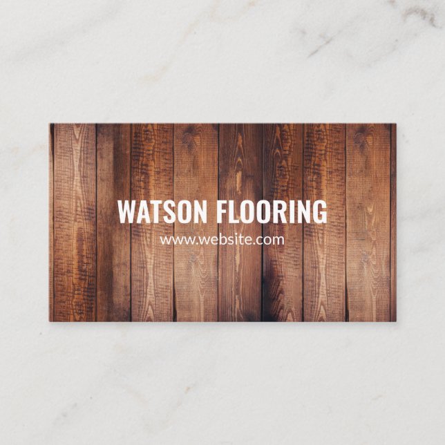 Flooring Company  Business Card (Front)