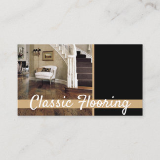 Flooring, Floors Construction Business Card