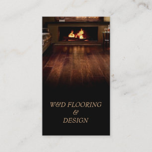 Flooring, Floors Construction Mill Work, Wood Business Card