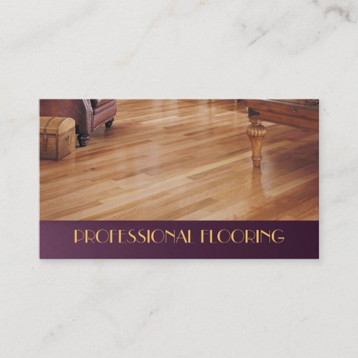 Customizable Flooring, Floors Construction Mill Work, Wood Business Cards