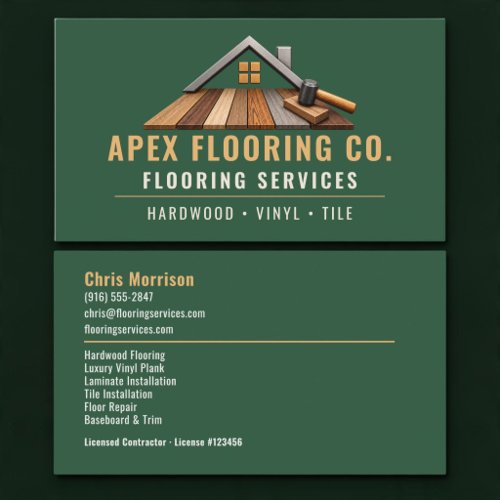 Flooring Green Professional Services Business Card
