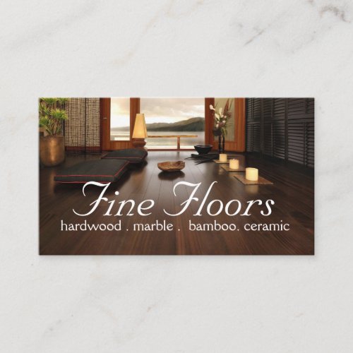 Flooring Hardwood Marble Construction Business Car Business Card