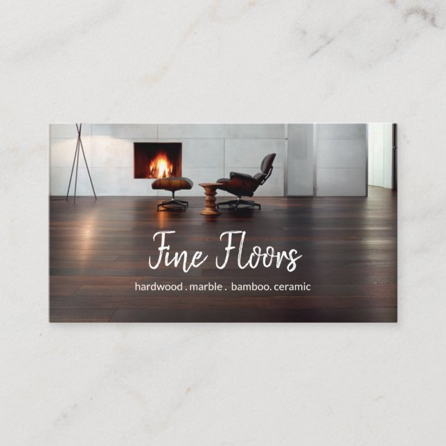 Flooring Installation Company Business Card (Front)
