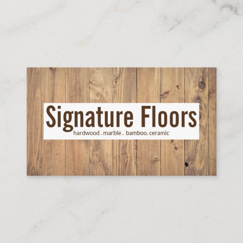 Flooring Installation Company Business Card
