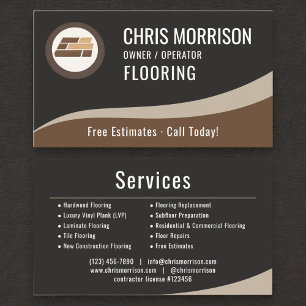 Flooring Installation Professional Business Card