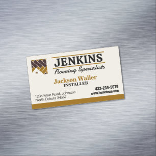 Flooring Installation Professional Business Card Magnet