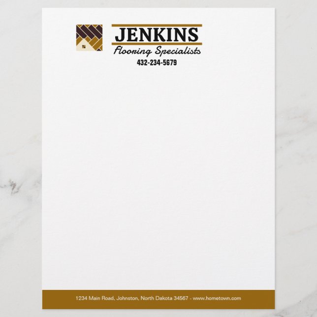 Flooring Installation Professional Letterhead (Front)