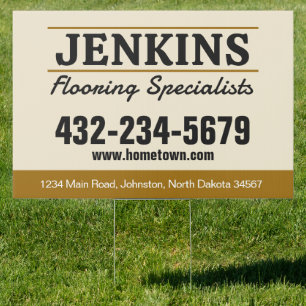 Flooring Installation Professional Sign