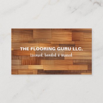 Flooring Installer Business Card by ERANDOMZ at Zazzle