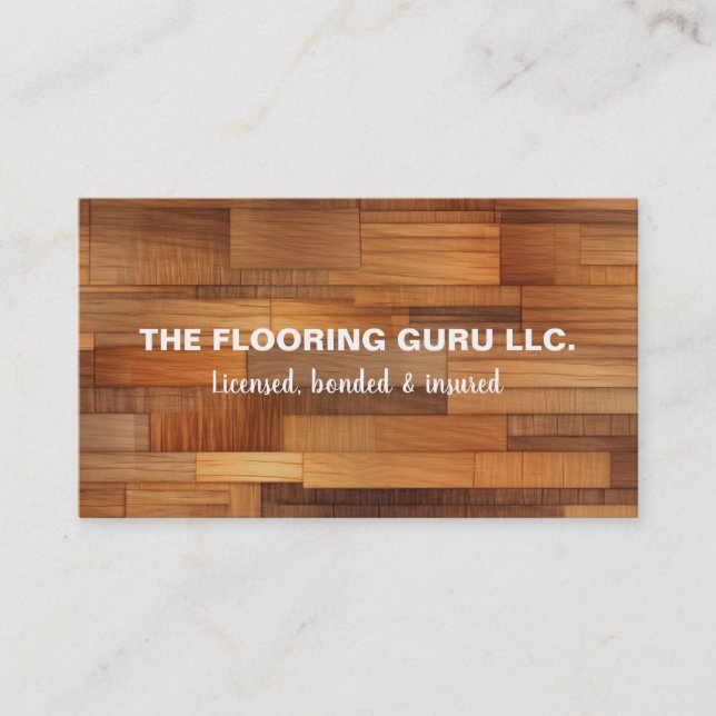 Flooring Installer Business Card (Front)