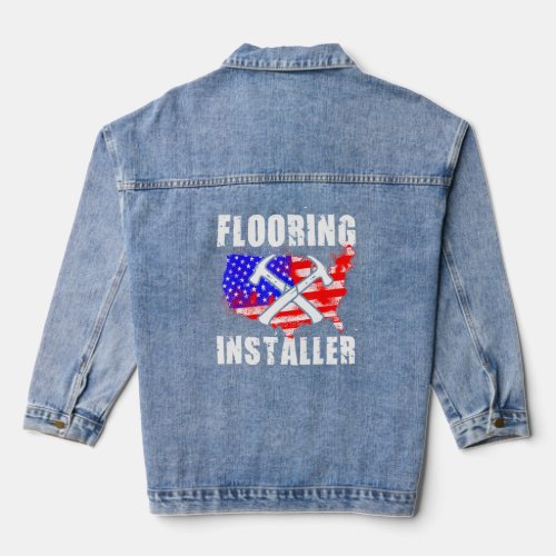 Flooring Installer Contractor Floor Installation   Denim Jacket