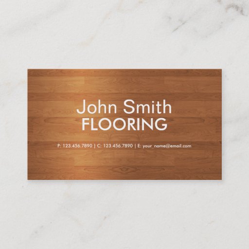 Customizable Flooring Modern Professional Plain Simple Business Cards
