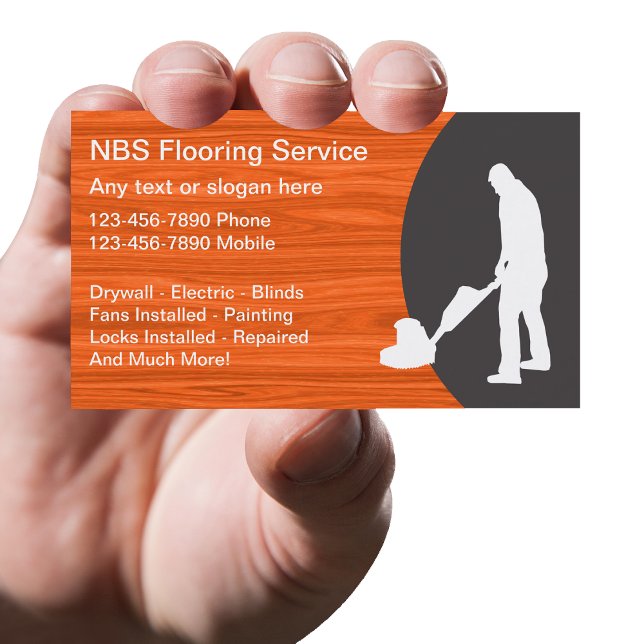 Flooring Service Business Cards (Creator Uploaded)