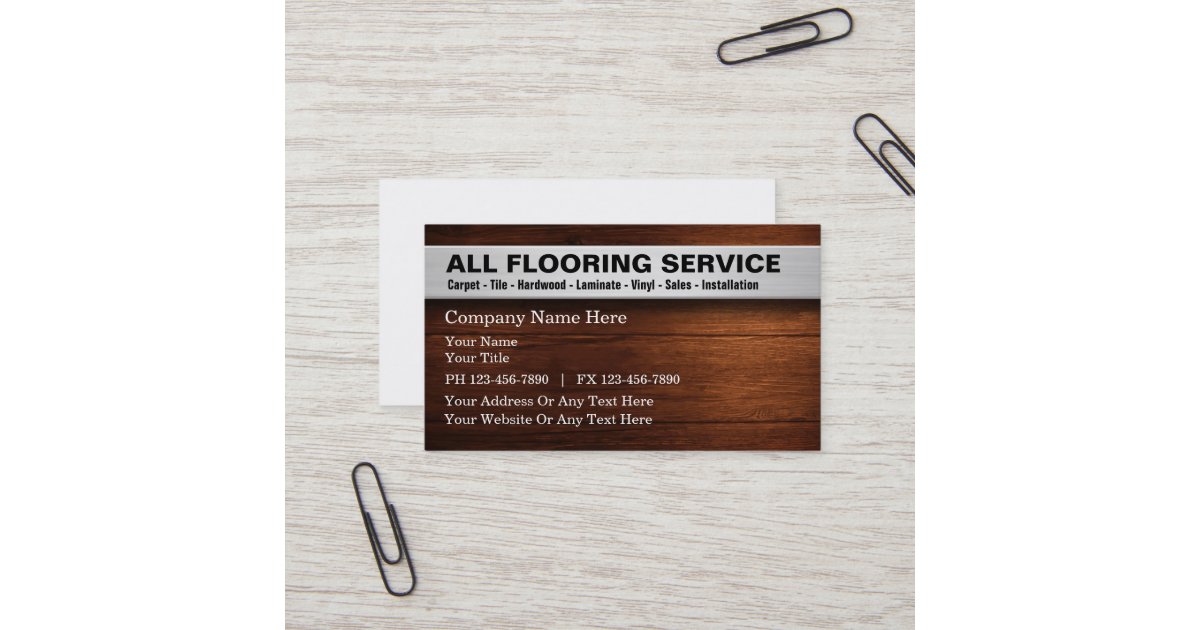 Flooring Services Business Card
